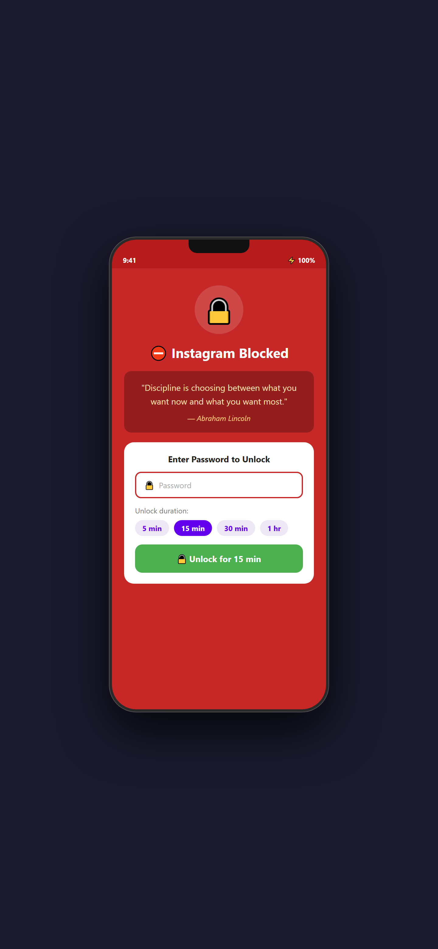 QuickPalm Blocker App blocked